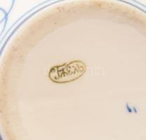 Gzhel cukortartó, jelzett, m: 14 cm