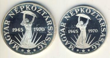 1970. 50Ft Ag + 100Ft Ag "Felszabadulás" pár T:PP,exPP Csak 5000db!