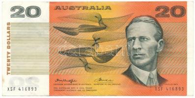 Ausztrália DN (1976-1979) 20$ T:F kis anyaghiány Australia ND (1976-1979) 20 Dollars C:F small material error Krause P#46