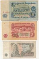 Bulgária 1962. 1L - 10L (3xklf) T:F
Bulgaria 1962. 1 Lev - 10 Leva (3xdiff) C:F
Krause P#88a, P#90...