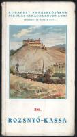 Rozsnyó-Kassa. Budapest székesfőváros iskolai kirándulóvonatai 26. Szerk.: Dr. Bodnár Gyula. Bp., 1939, (Budapest Székesfőváros házinyomdája), 19+(1) p.+ 3 (kihajtható térképek) t. Fekete-fehér képekkel illusztrálva. Kiadói papírkötés, kissé viseltes borítóval.