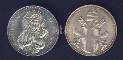 Vatikán DN 2 klf db "II. János Pál pápa" emlékérem T:2