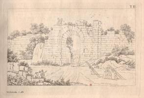 cca 1770-1820 50 db metszet, római, pompeji és egyéb ókori épületek, szobrok, régiségek stb. ábrázol...