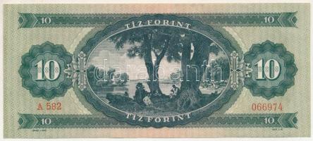 1957. 10Ft "A 582 066974" T:UNC,AU
Hungary 1957. 10 Forint "A 582 066974" C:UNC...