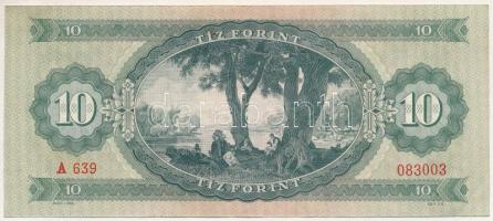 1960. 10Ft "A 639 083003" T:AU nyomdai papírránc, nagyobb sarokhajlás
Adamo F4