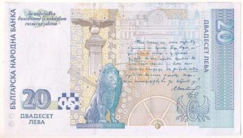 Bulgária 1999. 20L T:AU
Bulgaria 1999. 20 Leva C:AU
Krause P#118a