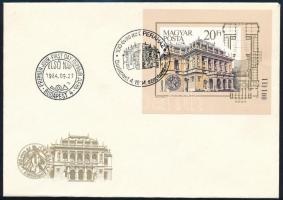 1984 100 éves az Operaház vágott blokk FDC-n (5.000)