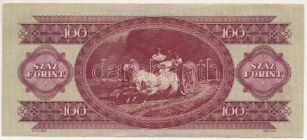 1947. 100Ft "B 222 074030" T:F erős papír
Adamo F27