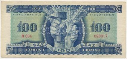 1946. 100Ft "B 084 090917" T:F szép papír
Hungary 1946. 100 Forint "B 084 090917&quo...