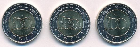 2024. 100Ft "Magyar Nemzeti Bank" (3x) T:AU