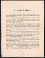 1891 Rudolf fogadalmi templom építő egyesület felhívása + memorandum