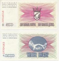 Bosznia-Hercegovina 1992. 500D + 1000D T:AU
Bosnia-Hercegovina 1992. 500 Dinara + 1000 Dinara C:AU
...