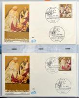 Kb 1400 db NSZK FDC 1960-2008 7 db jó minőségű fényképalbumban