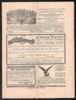 1903 Vadászlap c. újság XXIV: évf 20. szám