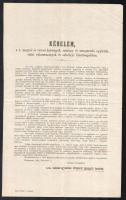 1889 Kérelem megyei és városi hatóságok, színügy és színpártoló egyletek, színi választmányok és színűgyi bizottságokhoz. + reformjavaslat a magyar vidéki színészet rendezéséhez 10 p.