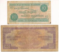 Burundi 1981. 10Fr + 1986. 100Fr T:F
Burundi 1981. 10 Francs + 1986. 100 Francs C:F
Krause P#29b, ...