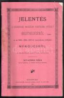 Szvacsina Géza: Jelentés a Kolozsvári Országos Siketnéma intézet keletkezéséről és az 1888-1889-1890-ik tanévekben kifejtett működéséről. Kolozsvárt, 1890. Közművelődés. 69p. kiadói papírborítóval,lapok szélén gyűrődés + az intézet 1888-as adománygyűjtő íve 4p.