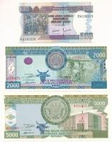 Burundi 2009. 500Fr + 2001. 2000Fr + 1999. 5000Fr T:UNC-AU Burundi 2009. 500 Francs + 2001. 2000 Francs + 1999. 5000 Francs C:UNC-AU Krause P#41, P#42a, P#45a