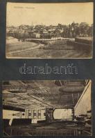 UTAZÁSI EMLÉKEK 1920 körül - 117 db RÉGI város képeslap és néhány fotó albumba beragasztva: sok olasz, néhány szerb és bolgár, több török lap és fotó és pár görög képeslap, érdekesebb darabokkal