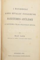 Haan Lajos: A magyarországi ágostai hitvallásu evangélikusok egyetemes gyűlései és az egyetemes világi felügyelői hivatal. Protestáns Theologiai Könyvtár XVII. kötet, Bp., 1882, Magyarországi Protestansegylet, kopott egészvászon kötés, foltos lapok, tulajdonosi bejegyzés.