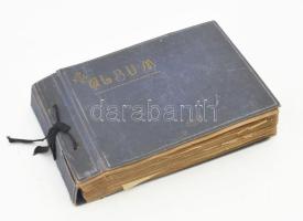 1938-1942, Fotóalbum, cca 400 darab képpel, benne családi képekkel, katonai fotóval, Duna menti tele...