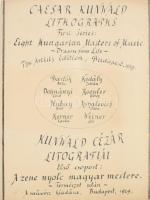 Kunwald Cézár (1870-1947): Hubay Jenő arcképe, 1929. Litográfia, papír. Jelzett. Számozott: 39. (200...