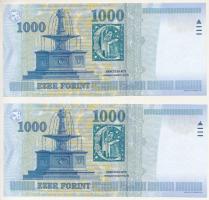 2003. 1000Ft (2x) sorszámkövetők "DA 8668546 - DA 8668547" T:UNC,AU
Adamo F55D1