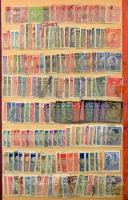 Kb 5.000 db vegyes külföldi bélyeg, közte sok régi, gyarmatok is, 19 lapos házi készítésű berakóban