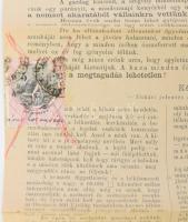 1880 EMKE Erdélyrészi Közművelődési Egyesület a nemzethez. 6 oldalas felhívása 5fl illetékbélyeggel ...