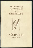 Nőuralom. Századvégi nagyvilági nő emlékiratai. H.n., é.n., magánkiadás. 62 p. Ezen könyv kizárólag az erotikus szenvedélyek gyűjtőinek és kedvelőinek készült korlátozott példányszámban. Kiadói papírkötés, tűzés meglazult, könyvtest egy része kijár.