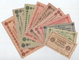 Szovjetunió / Orosz Szocialista Szövetségi Szovjet Köztársaság 1918. 1R + 3R + 5R + 10R + 25R + 50R + 100R + 250R + 500R + 1000R T:F,VG közte szép papír Soviet Union / Russian Socialist Federated Soviet Republic 1918. 1 Rouble + 3 Roubles + 5 Roubles + 10 Roubles + 25 Roubles + 50 Roubles + 100 Roubles + 250 Roubles + 500 Roubles + 1000 Roubles C:F,VG within fine paper