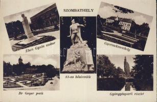 Szombathely, 83-as hősi emlék, Éhen Gyula szobor, Dr. Geyer park, Gyöngyös part