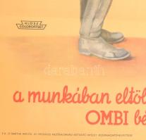 "Verejtékes, vagy nyugalmas öreg napok" OMBI bélyegek. reklám plakát. Sárkány Gyula (Illen...