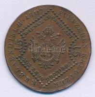 1807S 15kr Cu "I. Ferenc" Szomolnok T:XF