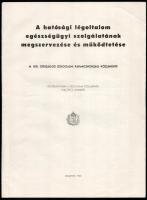 2 db nyomtatvány 1940 A hatósági légoltalom tűzoltóosztegának megszervezésére és felszereleésére. m. kri. orsz. légvédelmi parancsnokság 13p. + A hatósági légoltalom egészségügyi szolgálatának megszervezése és működtetése. 7p.