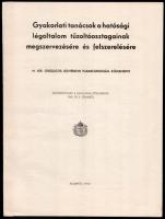 2 db nyomtatvány 1940 A hatósági légoltalom tűzoltóosztegának megszervezésére és felszereleésére. m....
