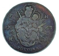 1763PH-KM Poltura Cu "Mária Terézia" T:VF,F Huszár: 1751., Unger III.: 1270.c