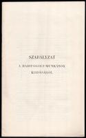 cca 1916 Szabályzat a hadifogoly munkások kiadásáról. 30 p. (Hadifogoly munkaerő igénylése, velük va...