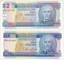 Barbados DN(1980) 2$ "H4141444" + DN(1999) 2$ T:AU Barbados ND(1980) 2 Dollars "H4141444" + ND(1999) 2 Dollars C:AU Krause P#30, P#54b