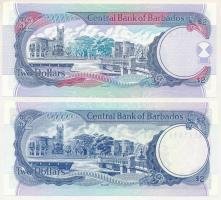Barbados DN(1980) 2$ "H4141444" + DN(1999) 2$ T:AU
Barbados ND(1980) 2 Dollars "H414...