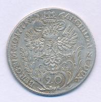 Csehország / történelmi tartomány 1771EVS-AS 20kr Ag "Mária Terézia" T:VF / Bohemia 1771EV...