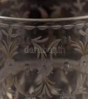 Pohár. cca 18. sz. vége - 19. sz. első harmada, feltehetően Szászország környéke, felfelé enyhén szé...