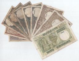 Belgium / Belgium - Német megszállás 1916. 1Fr + 2Fr + 1922-1938. 5Fr (5xklf) + 1944-1947. 20Fr (2xk...