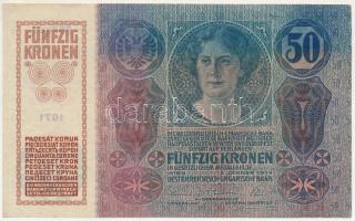 1914. 50K "1071 653956" T:XF
Hungary 1914. 50 Korona "1071 653956" C:XF
Adamo ...