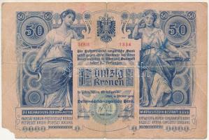 1902. 50K "1334 05323" T:VG,G
Hungary 1902. 50 Korona "1334 05323" C:VG,G
Adam...