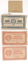 Szovjetunió / Orosz Szocialista Szövetségi Szovjet Köztársaság 1921. 50R + 500R (ívből kézzel kitépve?) + 1000R (2x) T:F-G Soviet Union / Russian Socialist Federated Soviet Republic 1921. 50 Roubles + 500 Roubles (torn by hand from a sheet?) + 1000 Roubles (2x) C:F-G