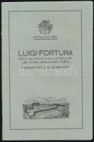 1914 Lugi Fortura. Erste Deutsche Klein-Luftballon- und Gummi-Spielwaren-Fabrik. [Első Német Kislégballon- és gumijátékgyár árjegyzék.] Katalog 1914. Frankfurt am Main-Ginneheim, Englert &amp; Schlosser-ny.,40 p. Német nyelven. Gazdag képanyaggal illusztrált. Kiadói papírkötés.