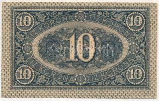 1919. augusztus 9. 10K "M 2522 097875" T:F kis szakadás
Hungary 1919. August 9th 10 Koron...