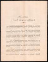 cca 1900 Szőlészettel, borászattal kapcsolatos nyomtatványok: Körrendelet a szöllővessző forgalom tá...