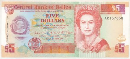 Belize 1991. 5$ T:AU Belize 1991. 5 Dollars C:AU Krause P#53b